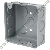 Caja de acero cuadrada 4x4", económica, CCH-4X4E Volteck
