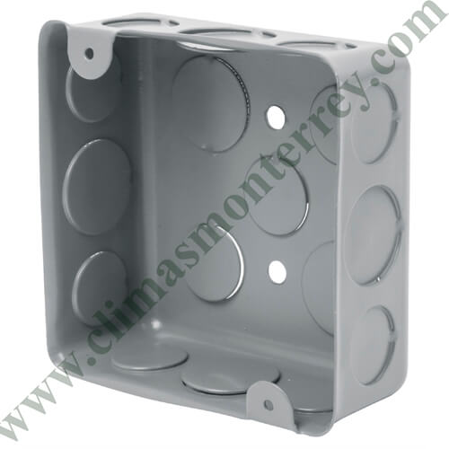 Caja de acero cuadrada 4x4', económica, Volteck - CCH-4X4E / 45007
