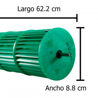 Turbina para Minisplit, Evaporador, Largo 62.2cm, Ancho 8.8cm, Opresor Externo - TURSAM
