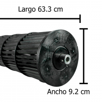 Turbina Criotec 1 Ton Mod.Csw12Fc-E, Largo 63.3Cm, Ancho 9.1Cm, Opresor Externo