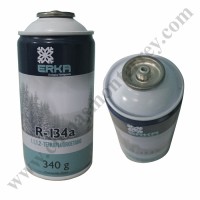 Gas Refrigerante Erka R-134A Lata De 340Gr Econovalvula - R134-340E