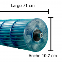 Turbina Evaporador Mirage Largo 71 cm  Ancho 10.7 cm