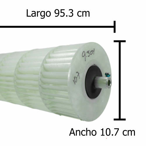 Turbina Evaprorador Johnson Controls, Largo 95.3cm, Ancho 10.7cm, Opresor Externo, Flecha 5/16 - A0010205387A