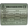 Bomba De Vacio 1/2 Hp, 6Cfm, 2 Etapas,330 Ml Aceite,Voltaje 127, 7.5 Amperes - AIT-260