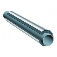 Aislante Térmico con Enchaquetado Revestimiento de PVC papel de Aluminio Diámetro 2-1/8 Espesor 1/2 .90 Metros 