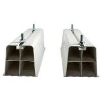Bases de Suelo para condensadoras de minisplit, 2 Bases de PVC y accesorios de instalación BSCDAA003