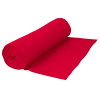 Franela de algodón, en rollo, 50 m, color rojo