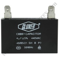 Capacitor De Ventilador, 4Mf, 440Vac  -5% 50/60Hz / Cluxer - CXCP4404
