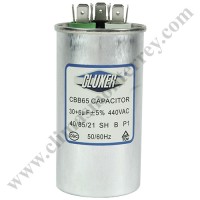 Capacitor de Trabajo, 30/6Mf, 440V  -5%, 50/60Hz, Cluxer - CXC440306