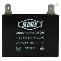Capacitor De Ventilador, 4.5Mf, 440Vac  -5%, 50/60Hz / Cluxer - CXCP44045