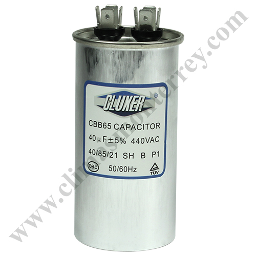 Capacitor De Trabajo, 40Mf, 440Vac  -5%, 50/60Hz / Cluxer - CXC44040