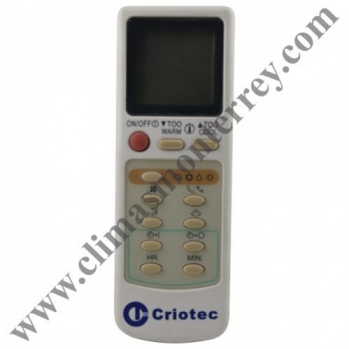 Control Remoto Criotec Para Minisplit 3 Toneladas-116R040001