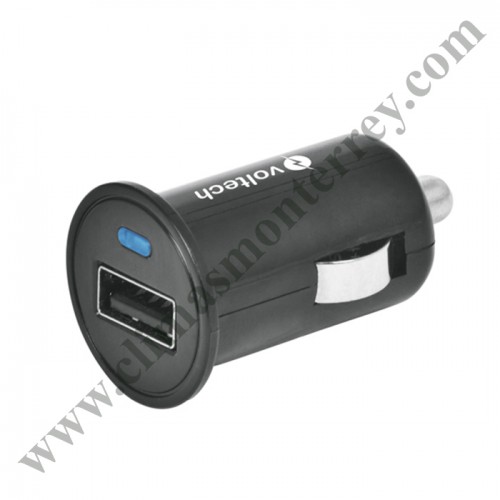 Cargador USB Automóvil, 2.1A, Voltech