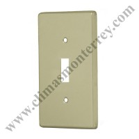 Placa para interruptor vertical, de aluminio, línea Standard PAAP-S Volteck