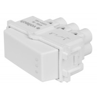 Interruptor sencillo, línea Italiana, color blanco APSE-IB Volteck