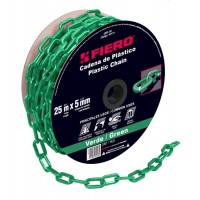 Cadena de plástico de 5mm, verde