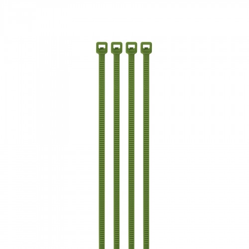 Cincho plastico verde 18 lb, 10 cm bolsa con 100 piezas - CIN-1810V