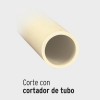 COT-PVC-X Cortador de Tubo de PVC, Cuchilla de Acero de Alta Dureza Truper