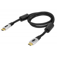 Cable HDMI, macho a macho, 90 cm, conector oro