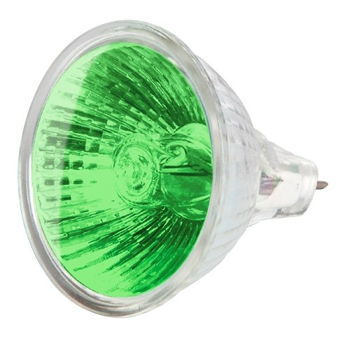 Lámpara de halógeno tipo MR16, 50 W, verde, JR-50V  Volteck