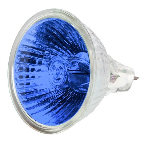 Lámpara de halógeno MR16, 50 W, azul, JR-50Z Volteck