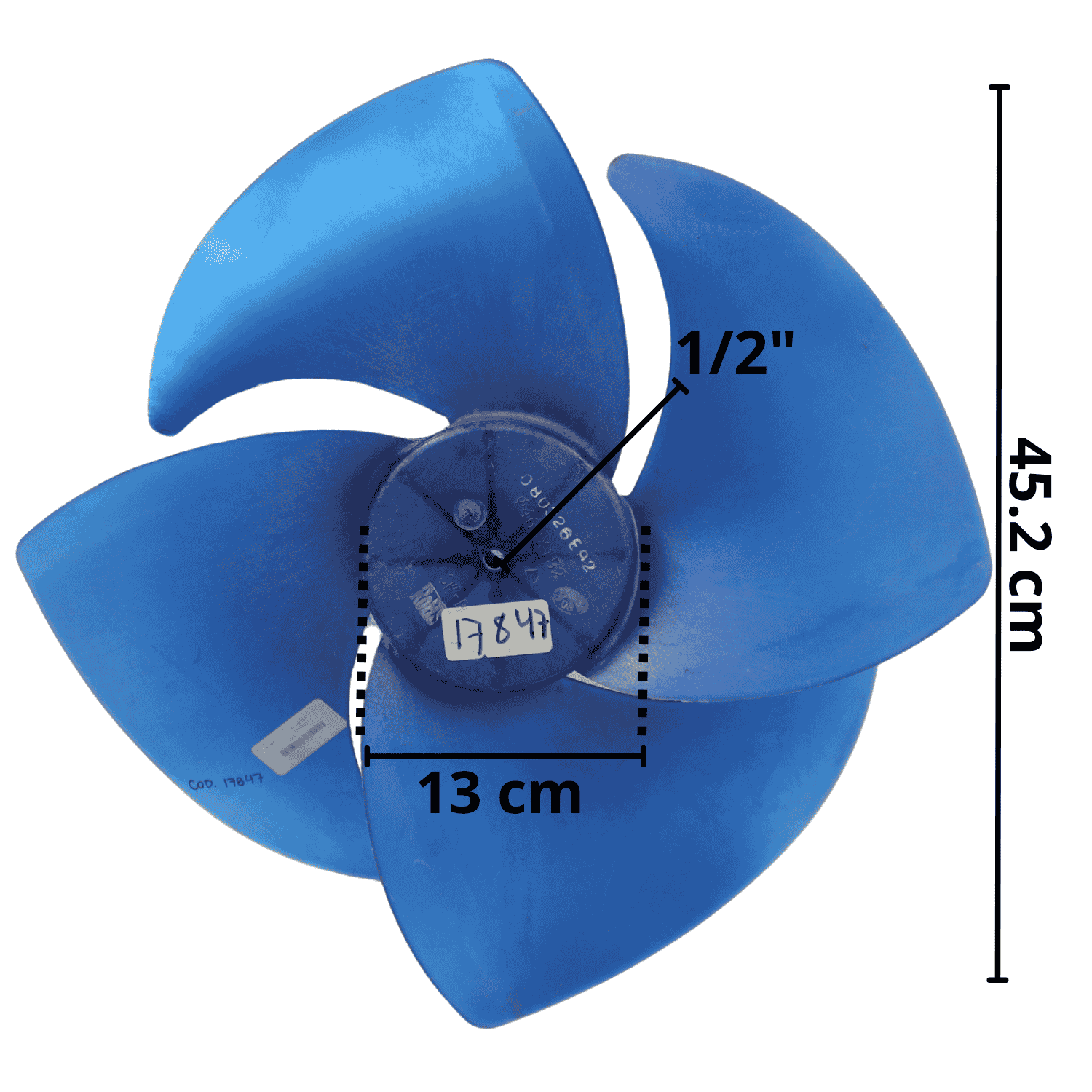 Aspa Para Miniosplit York Largo 45.2cm Ancho Aro 13cm Flecha 1/2 4 Hojas - 080326E92-488