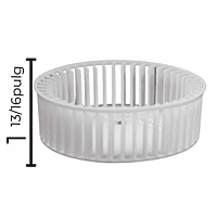 Turbina Derecha para Campana Largo 5 11/16 Ancho 13/16 Flecha 3/16 CW Derecha Modelo MCV60US/MCV90US - 09020700052 Turbina Derecha para Campana Largo 5 11/16 Ancho 13/16 Flecha 3/16 CW Derecha Modelo MCV60US/MCV90US - 09020700052