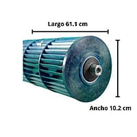 Turbina Para Minisplit Mirage Vlu Series Largo 61.1 cm Ancho 10.2 cm Opresor Externo Turbina Para Minisplit Mirage Vlu Series Largo 61.1 cm Ancho 10.2 cm Opresor Externo