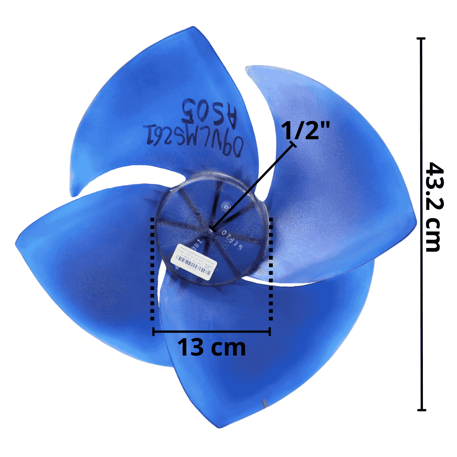 Aspa Condensador Para Minisplit Mirage, 43.2 X 13 Cm (0.8) Vlu Series, 2 Toneladas - 09VLMS261AS05 Aspa Condensador Para Minisplit Mirage, 43.2 X 13 Cm (0.8) Vlu Series, 2 Toneladas - 09VLMS261AS05