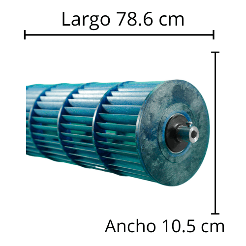 Turbina Para Minisplit Mirage 2Ton Eh261P Largo 78.6Cm Ancho 10.5 Cm - Opresor Externo - 09Vlms261Te69 Turbina Para Minisplit Mirage 2Ton Eh261P Largo 78.6Cm Ancho 10.5 Cm - Opresor Externo - 09Vlms261Te69