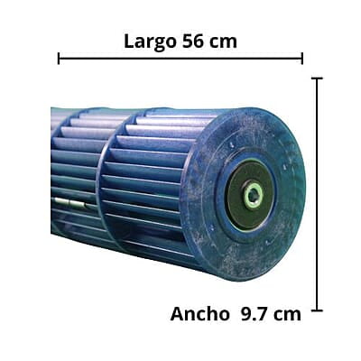 Turbina Evaporador Largo 56 Cm X Ancho 9.7 Cm (Int) - 11220513000065