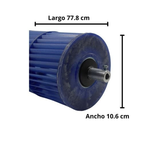 Turbina Evaporador Mirage Largo 77.8 cm Ancho 10.6 cm (Ext) - 810625031 Turbina Evaporador Mirage Largo 77.8 cm Ancho 10.6 cm (Ext) - 810625031