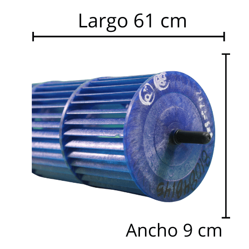 Turbina Evaporador Largo 61cm X Diametro 9cm Turbina Evaporador Largo 61cm X Diametro 9cm