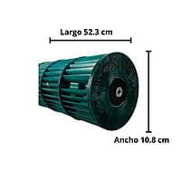Turbina Para Minisplit Mirage 2 3Ton Largo 52.3Cm Ancho 10.8Cm Opresor Interno - 10352040 Turbina Para Minisplit Mirage 2 3Ton Largo 52.3Cm Ancho 10.8Cm Opresor Interno - 10352040