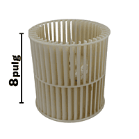 Turbina Evaporador Largo 8 Ancho 7 5/8 Flecha 9/16 - 10424100001 Turbina Evaporador Largo 8 Ancho 7 5/8 Flecha 9/16 - 10424100001