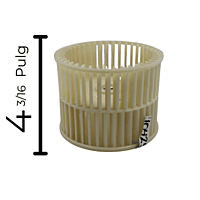 Turbina Evaporador Largo 4 3/16 Ancho 5 1/2 Flecha 9/16 CCW izquierda - 10425200 Turbina Evaporador Largo 4 3/16 Ancho 5 1/2 Flecha 9/16 CCW izquierda - 10425200