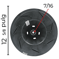 Turbina Evaporador Largo 32 Cm X Ancho 14.8 Cm - 10429400001 Turbina Evaporador Largo 32 Cm X Ancho 14.8 Cm - 10429400001