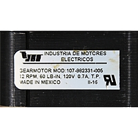 Motorreductor Mcmillan, 120V, 20 Lb-Pie, 28 Watts, - 107-982331-005