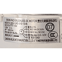 Motor Evaporador Para Minisplit Mirage 1 Ton 220V, Modelo: ZKFP-13-8-4 DC310V Motor Evaporador Para Minisplit Mirage 1 Ton 220V, Modelo: ZKFP-13-8-4 DC310V