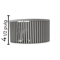 Turbina Condensador Largo 8 1/2 Ancho 4 1/2 Flecha 5 /16 CW Derecha - numero de parte 12100103000069 Turbina Condensador Largo 8 1/2 Ancho 4 1/2 Flecha 5 /16 CW Derecha - numero de parte 12100103000069