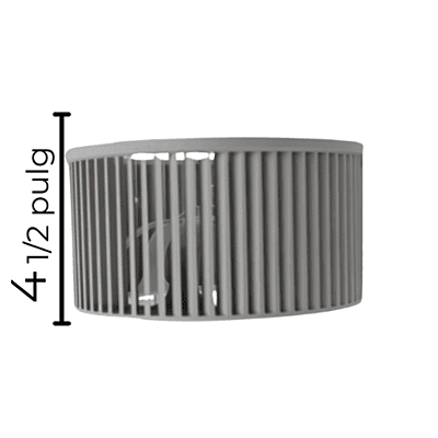 Turbina Condensador Largo 8 1/2 Ancho 4 1/2 Flecha 5 /16 CW Derecha - numero de parte 12100103000069