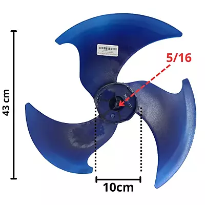 ASPA CONDENSADOR Largo 43cm, Ancho Aro 10cm, Flecha 5/16 - 12100105A00127