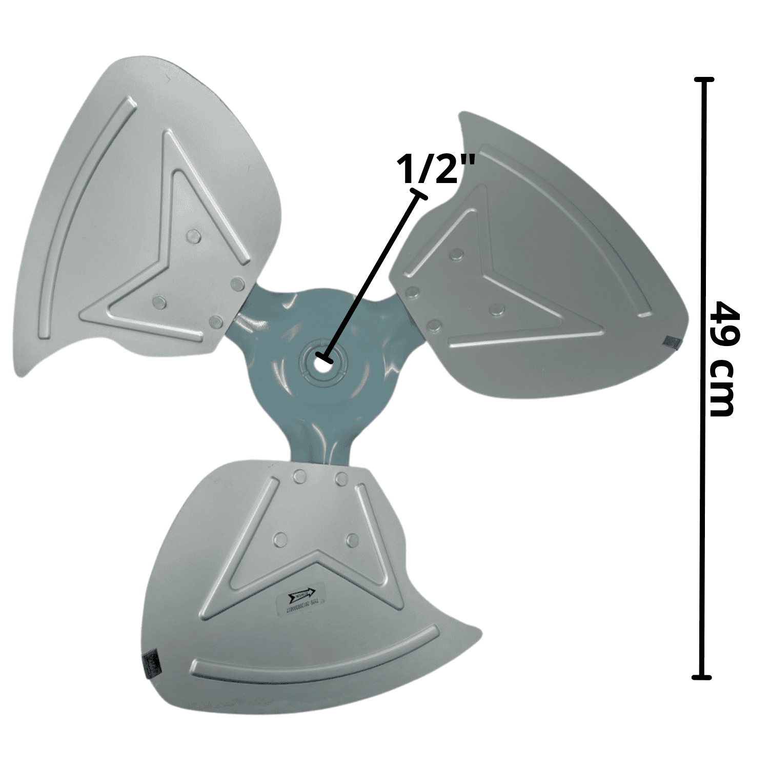 Aspas Condensador Para Central York, 3 Hojas, Flecha De 1/2Pulg, Diametro 49Cm(211200390017) - 122M00104000001