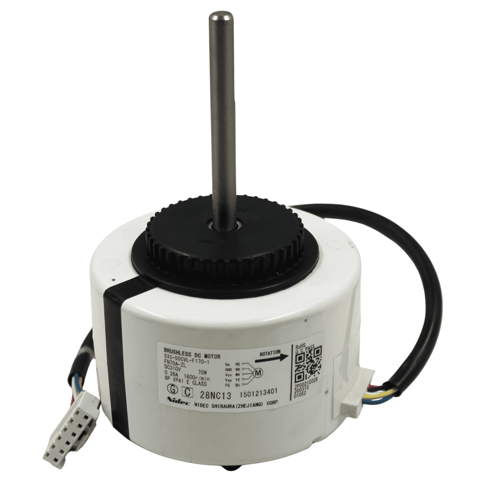 Motor Evaporador Para Minisplit Mirage de 3 Ton 220V, Modelo: SIC-55CVL-F170-1(FN70A-ZL)