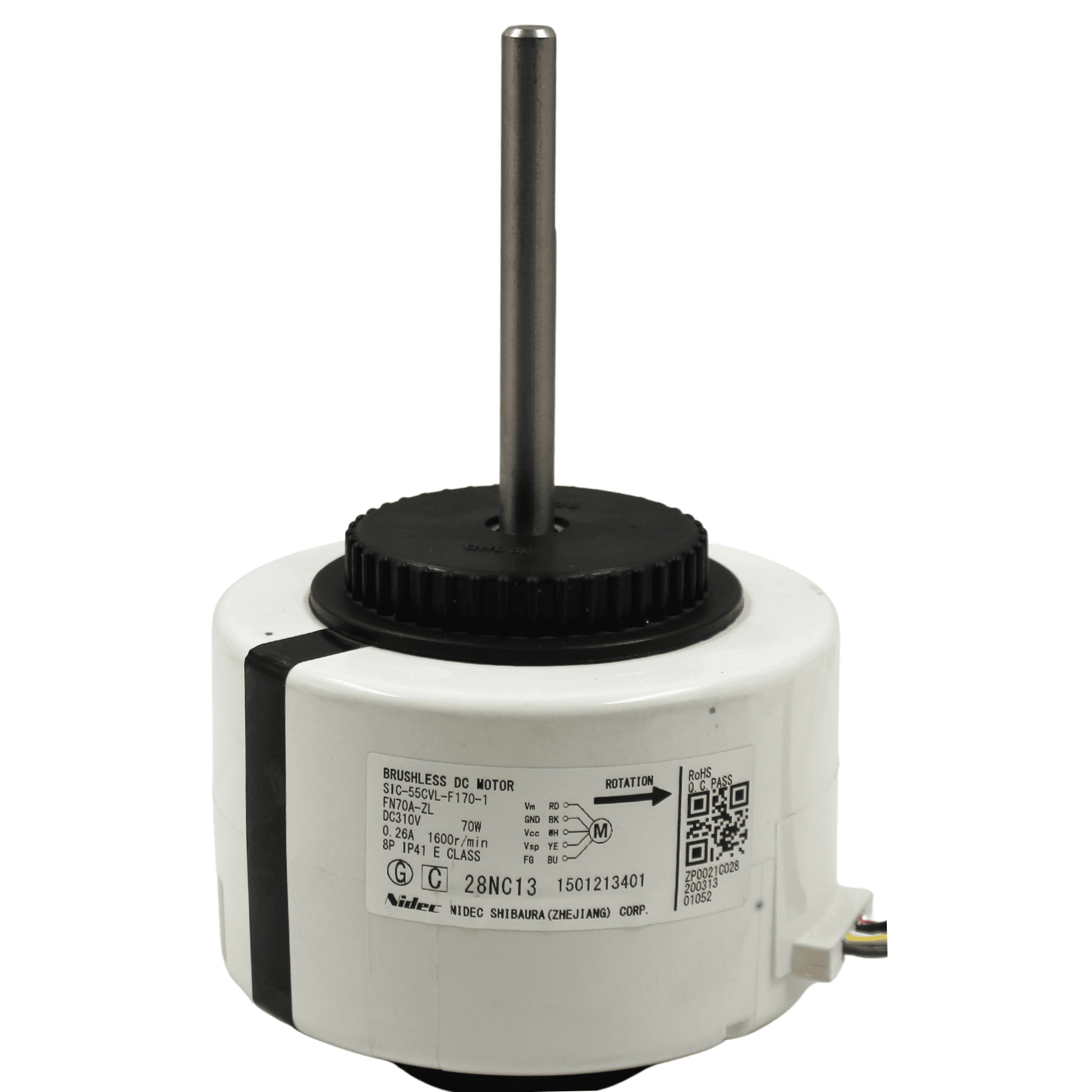 Motor Evaporador Para Minisplit Mirage de 3 Ton 220V, Modelo: SIC-55CVL-F170-1(FN70A-ZL)