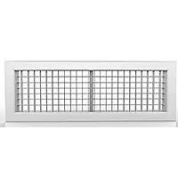 Rejilla de Inyeccion Doble Deflexion Aleta Aerodinamica en Aluminio Extruido (24" X 8", Blanco) - RIDDAAE24X24B Rejilla de Inyeccion Doble Deflexion Aleta Aerodinamica en Aluminio Extruido (24" X 8", Blanco) - RIDDAAE24X24B