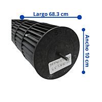 Turbina Para Minisplit Largo 68.3 cm Ancho 10 cm Opresor Externo - 222401090006