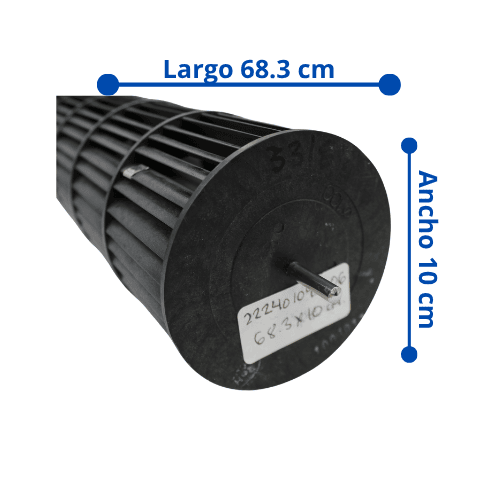 Turbina Para Minisplit Largo 68.3 cm Ancho 10 cm Opresor Externo - 222401090006