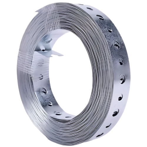 Cintilla Perforada P/Ducto de Lamina Galvanizada, Calibre 24, de 3/4" X 50 metros - SOPORTE34