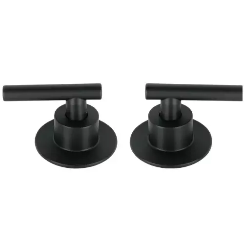 Juego de 2 manerales para regadera, palanca, negro, Tubig, 46877 - TBMR-62M Juego de 2 manerales para regadera, palanca, negro, Tubig, 46877 - TBMR-62M